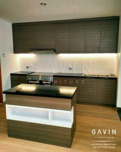 contoh kitchen set minimalis bentuk letter i